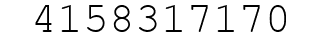 Number 4158317170.