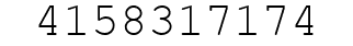 Number 4158317174.