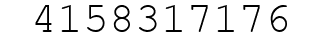 Number 4158317176.