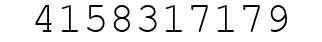 Number 4158317179.