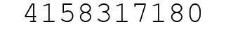 Number 4158317180.