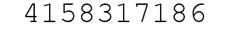 Number 4158317186.