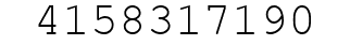 Number 4158317190.