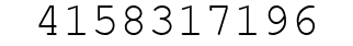 Number 4158317196.