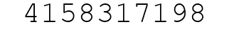 Number 4158317198.