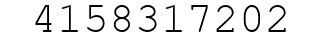 Number 4158317202.
