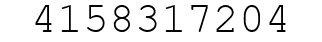 Number 4158317204.