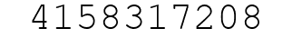 Number 4158317208.