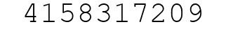 Number 4158317209.