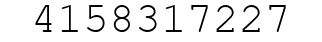 Number 4158317227.
