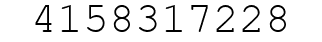 Number 4158317228.