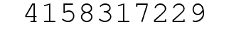 Number 4158317229.