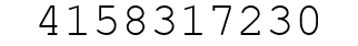 Number 4158317230.
