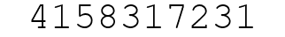 Number 4158317231.