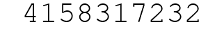 Number 4158317232.