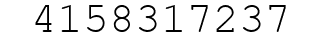 Number 4158317237.