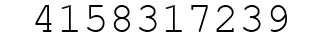 Number 4158317239.