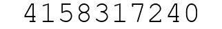 Number 4158317240.