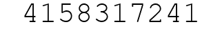 Number 4158317241.