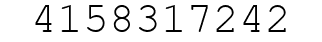 Number 4158317242.