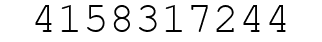 Number 4158317244.
