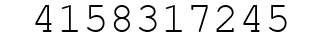 Number 4158317245.