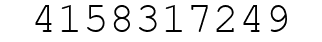 Number 4158317249.