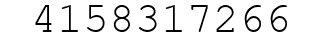 Number 4158317266.