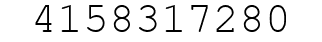 Number 4158317280.