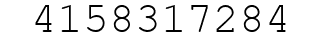Number 4158317284.