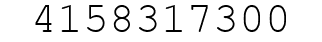 Number 4158317300.