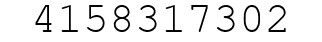 Number 4158317302.