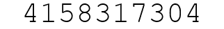 Number 4158317304.