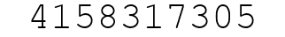 Number 4158317305.