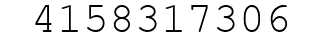 Number 4158317306.