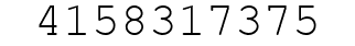 Number 4158317375.