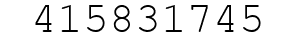Number 415831745.