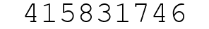 Number 415831746.