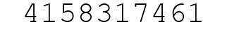 Number 4158317461.