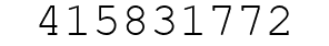 Number 415831772.