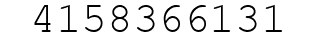 Number 4158366131.