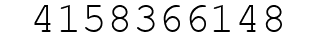 Number 4158366148.