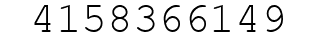 Number 4158366149.