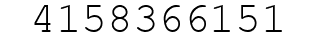 Number 4158366151.
