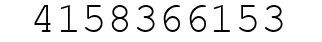 Number 4158366153.