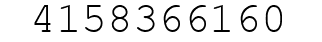 Number 4158366160.