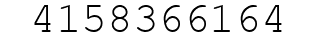 Number 4158366164.