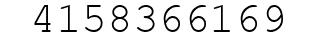 Number 4158366169.