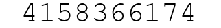 Number 4158366174.