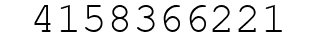Number 4158366221.